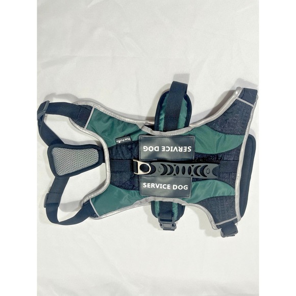 New Peak‎ Pooch Hunter Green Service Dog Harness Size M Fits 22" to 31" Chest - Picture 2 of 8